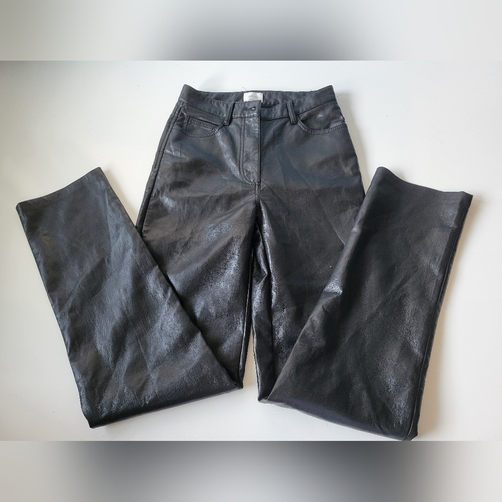 Wilfred Aritzia Faux Leather Pants in Black Size 0